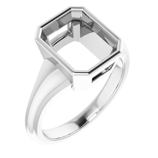 Bezel-Set Solitaire Ring
