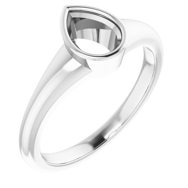 Bezel-Set Solitaire Ring