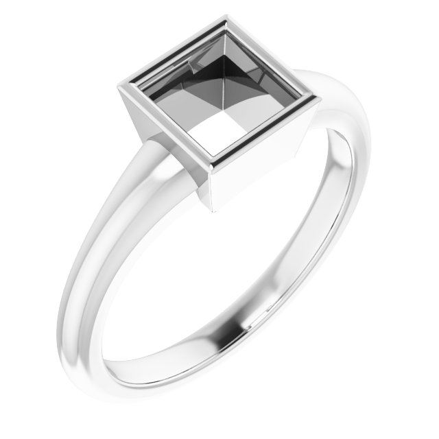 Bezel-Set Solitaire Ring