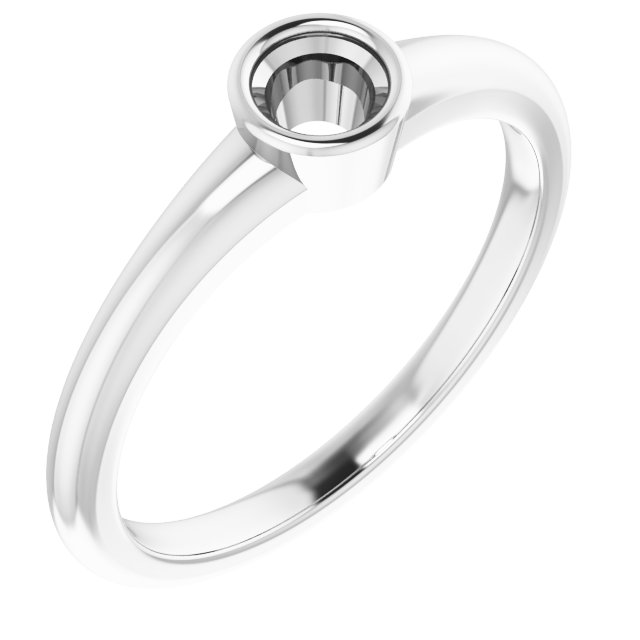 Bezel-Set Solitaire Ring