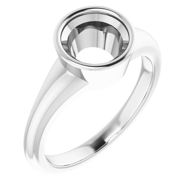 Bezel-Set Solitaire Ring