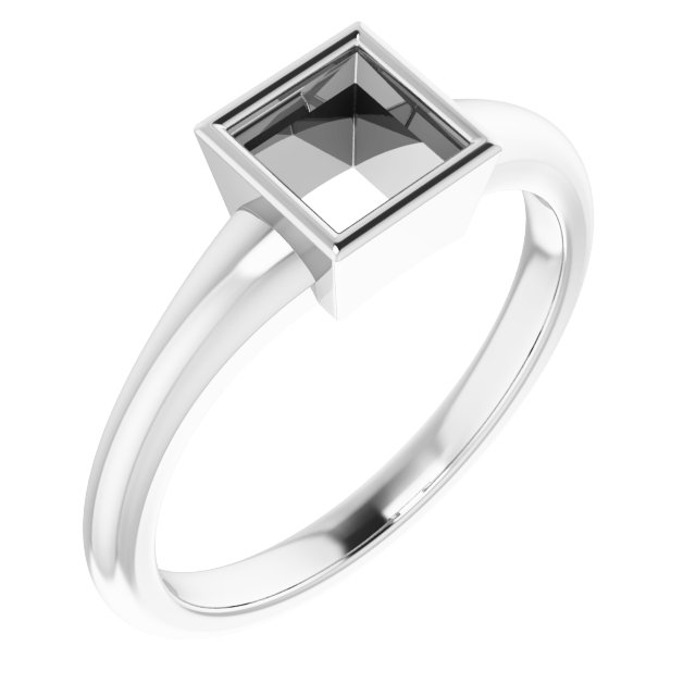 Bezel-Set Solitaire Ring