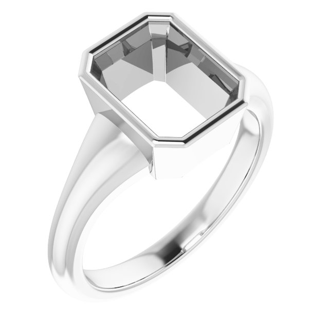 Bezel-Set Solitaire Ring