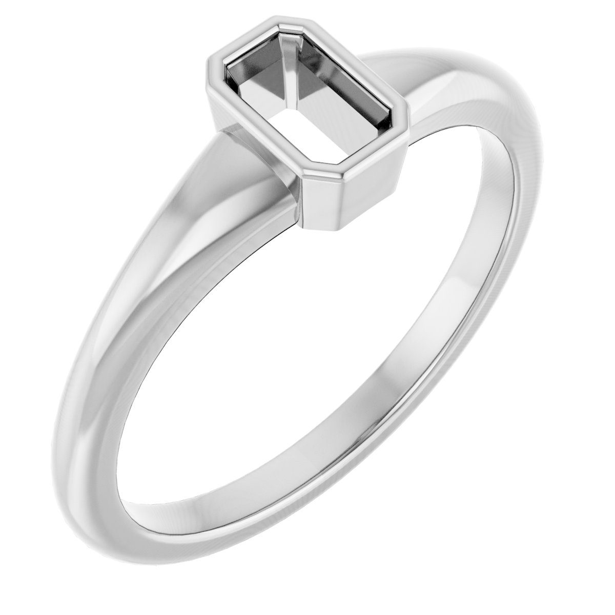 Bezel-Set Solitaire Ring