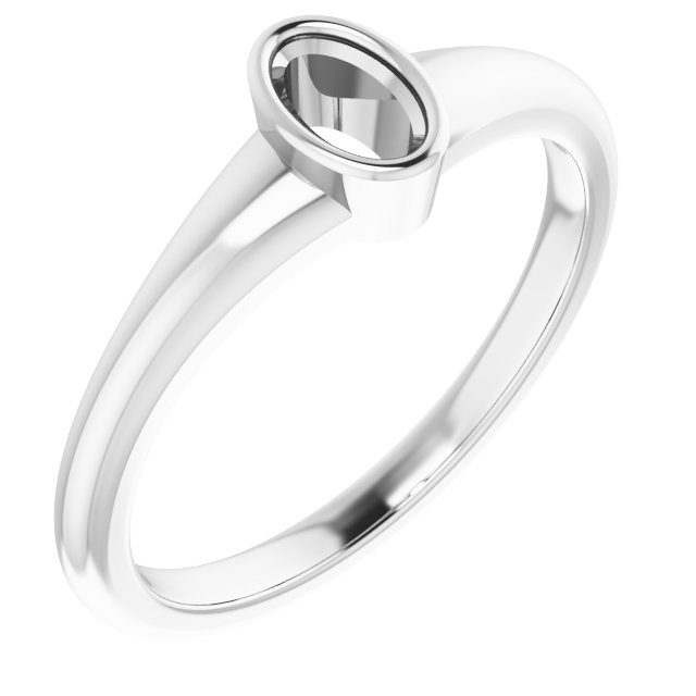 Bezel-Set Solitaire Ring
