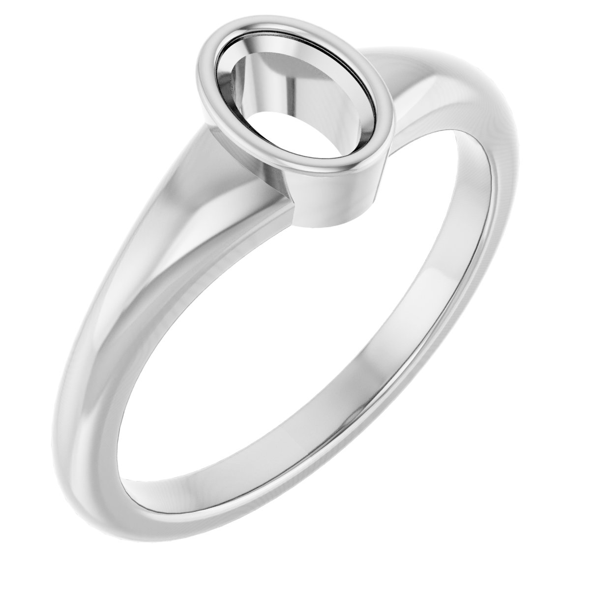 Bezel-Set Solitaire Ring