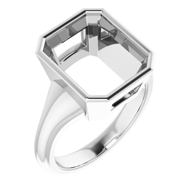 Bezel-Set Solitaire Ring