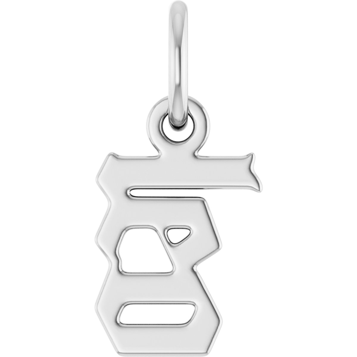 Sterling Silver Gothic Leo Pendant