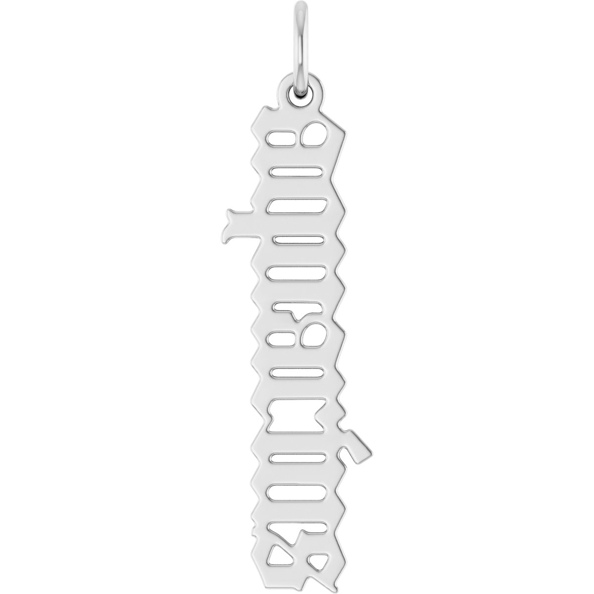 Sterling Silver Gothic Aquarius Pendant