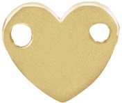 Engravable Heart Link