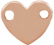 Engravable Heart Link
