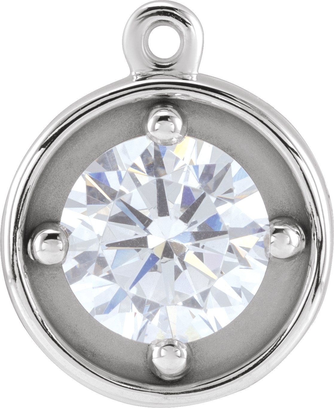 Round 4-Prong Dangle