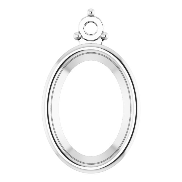 Bezel-Set Cabochon Earring Setting