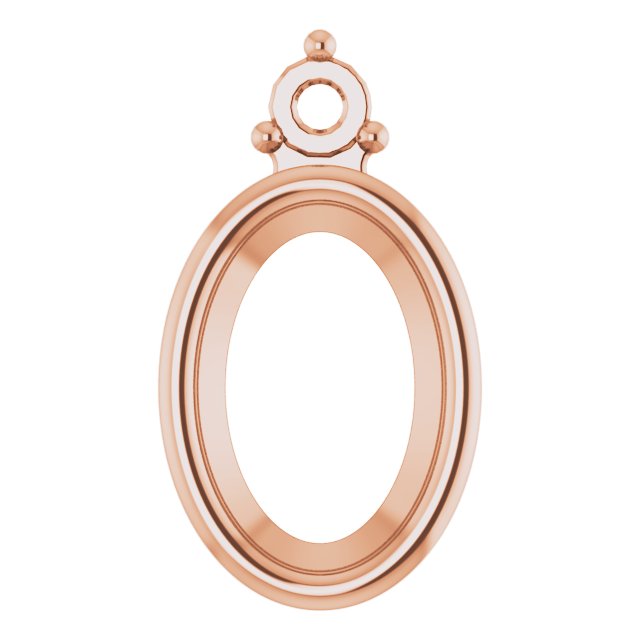 Bezel-Set Cabochon Earring Setting