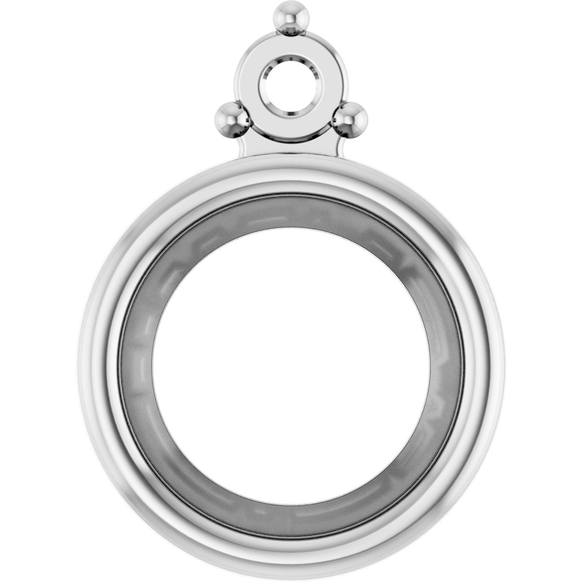 Bezel-Set Cabochon Earring Setting