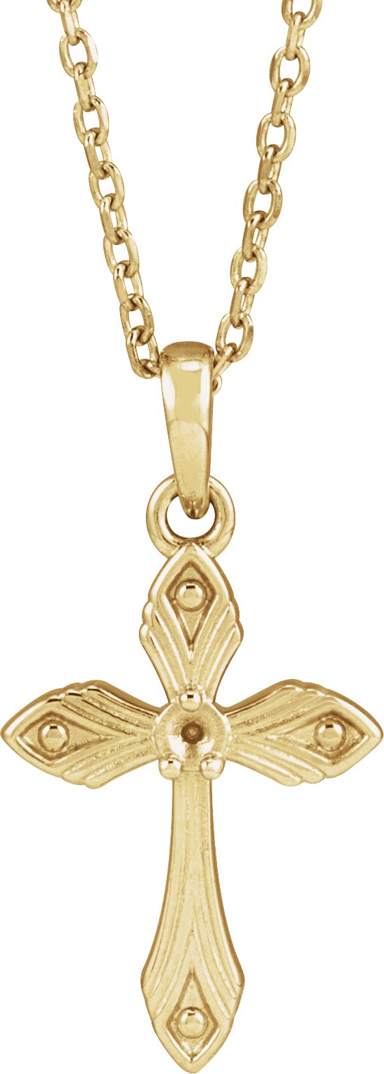 Accented Cross Necklace