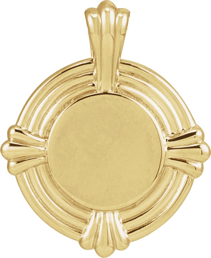 Engravable Sculptural Pendant
