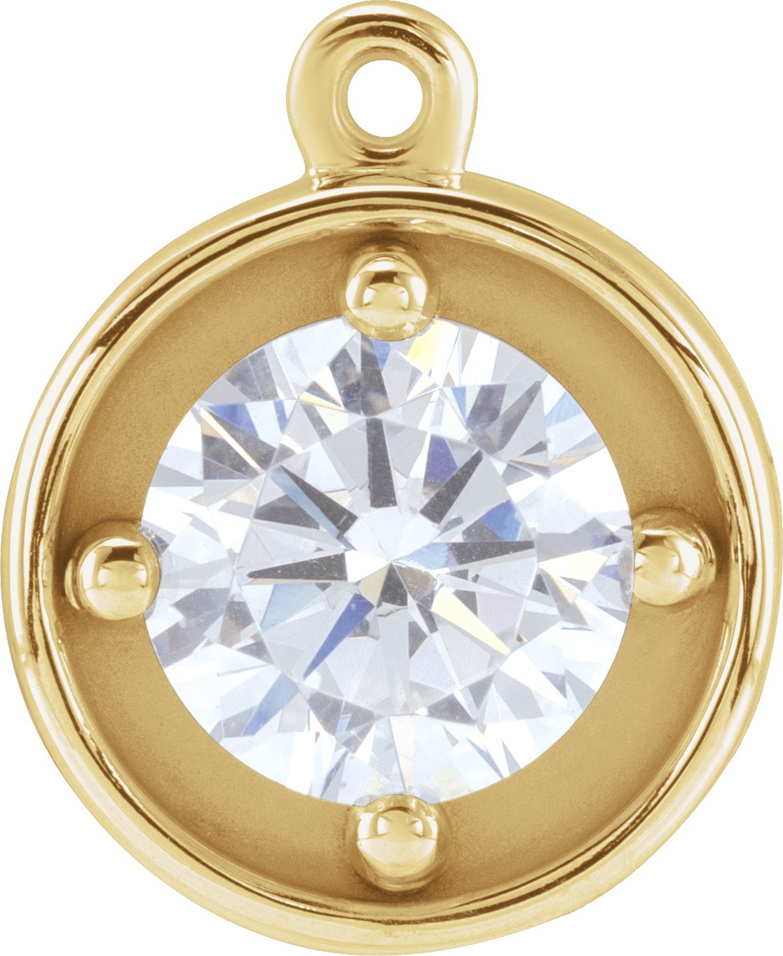 Round 4-Prong Dangle