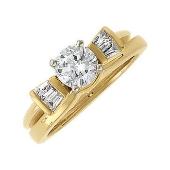 14K White .08 CTW Diamond Wrap Style Enhancer Ring Ref 219868