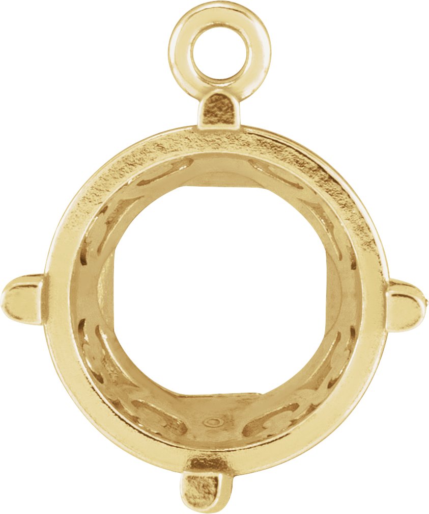 Round 4-Prong Basket Dangle