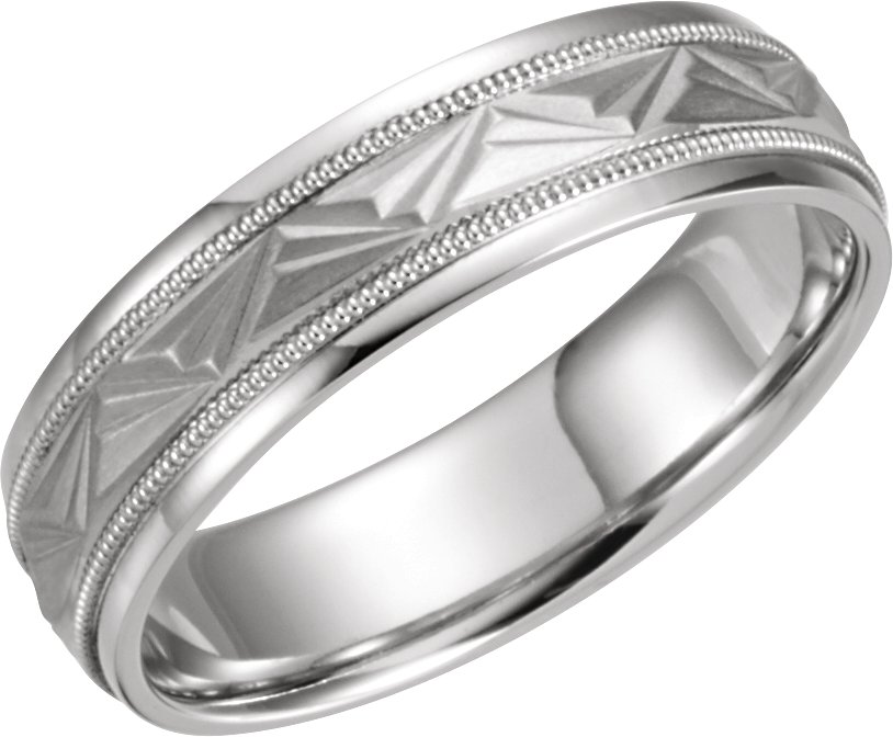 Platinum 6mm Comfort Fit Wedding Band Ref P 50152