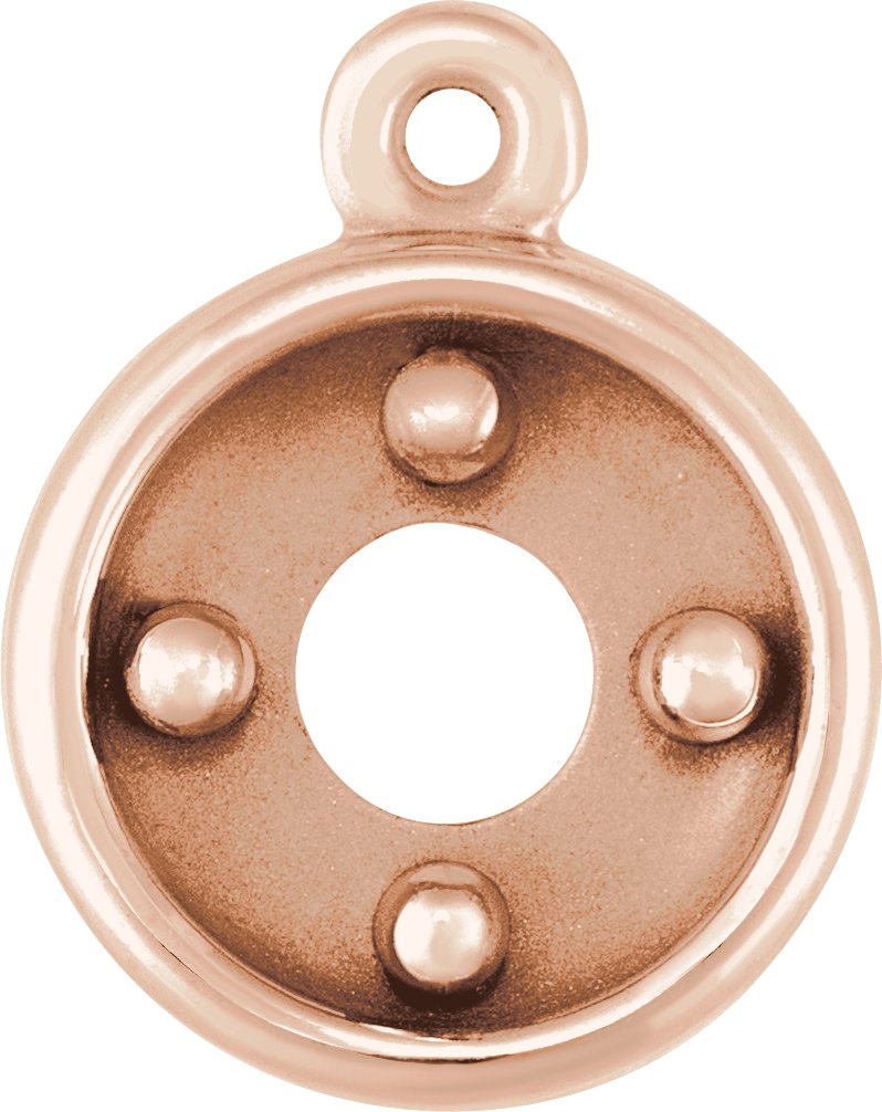 Round 4-Prong Dangle