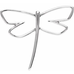Sterling Silver Dragonfly Pendant  