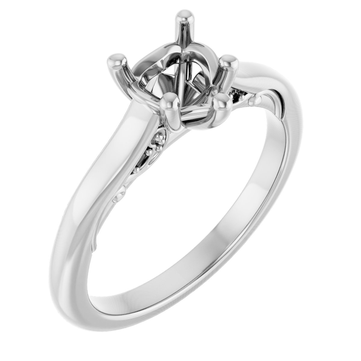 Accented Engagement Ring