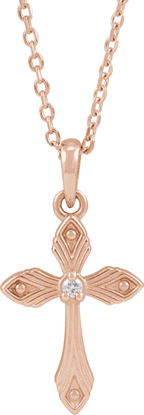 Accented Cross Necklace