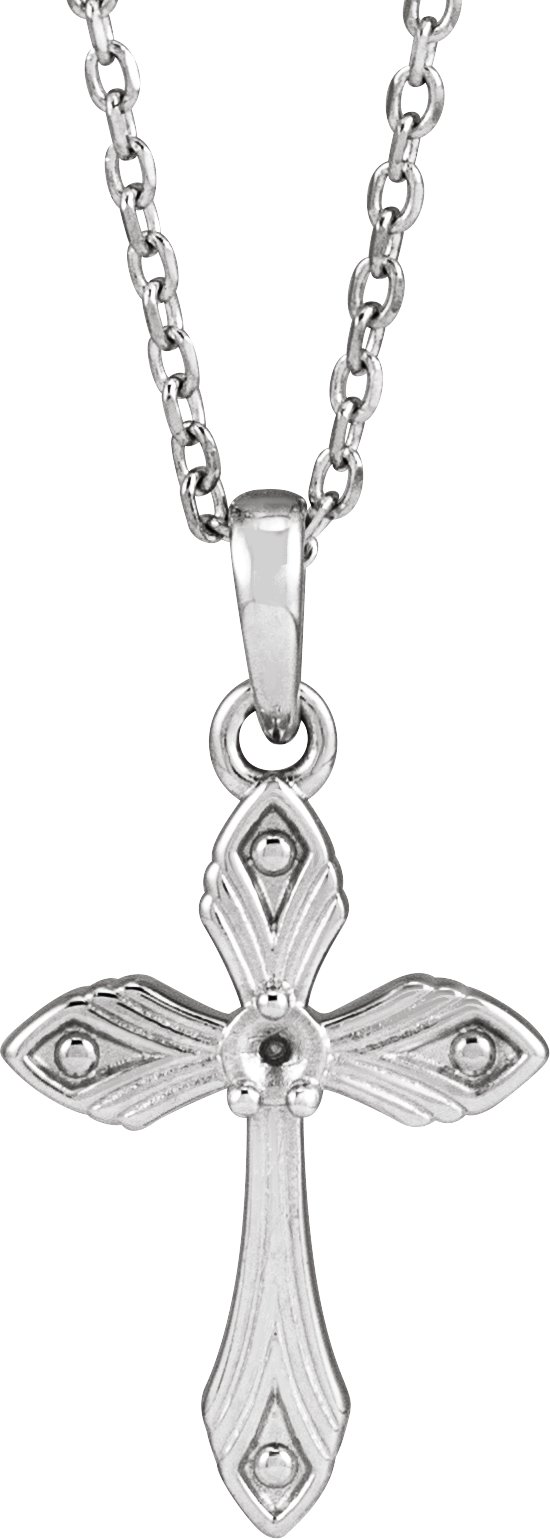 Accented Cross Necklace