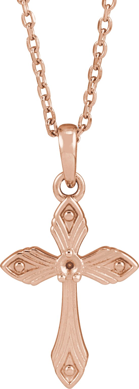 Accented Cross Necklace