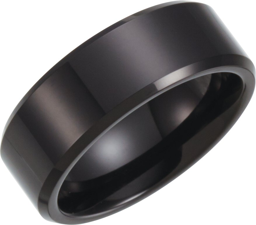 Tungsten 8.3 mm Band with Black PVD Size 10