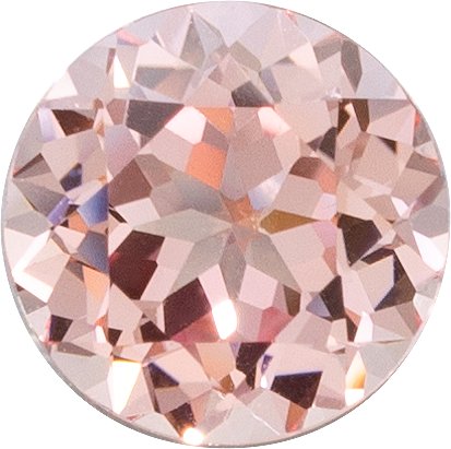 Round Lab-Grown Champagne Sapphire