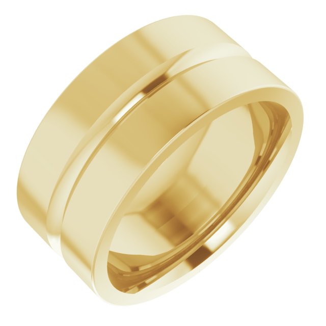 Grooved Comfort-Fit Flat Band
