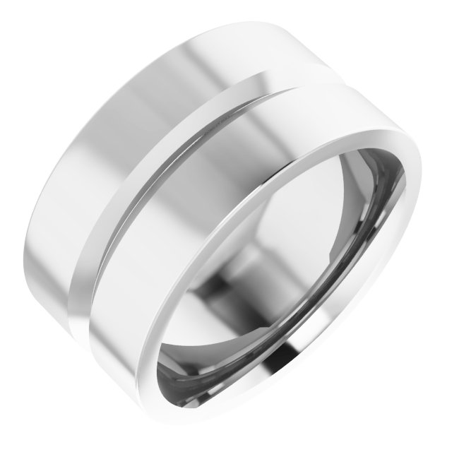 Grooved Comfort-Fit Flat Band