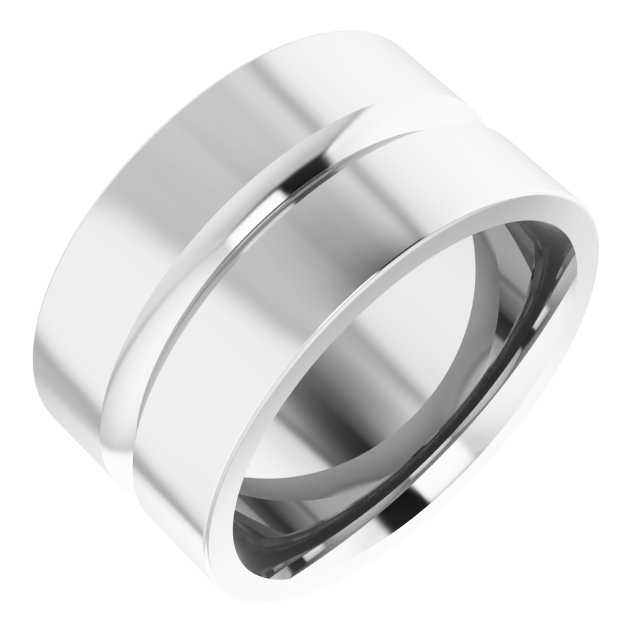 Grooved Comfort-Fit Flat Band