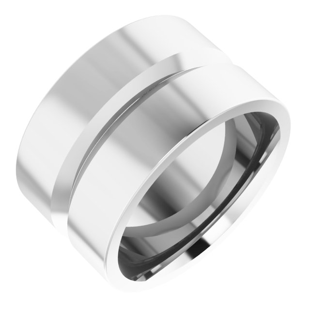 Grooved Comfort-Fit Flat Band