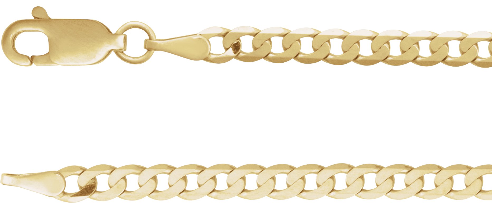 14K Yellow 1/10 CT Lab-Grown Diamond Link 7 Bracelet