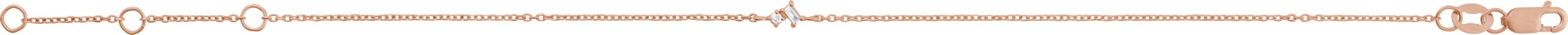 14K Rose .04 CTW Natural Diamond Link 7