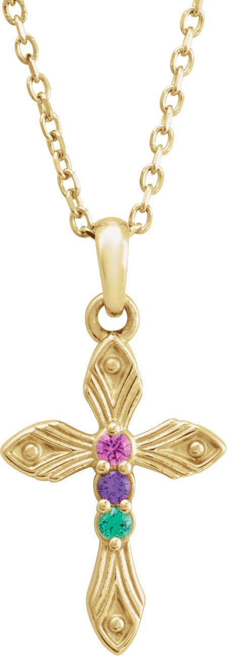 Family Cross Necklace or Pendant