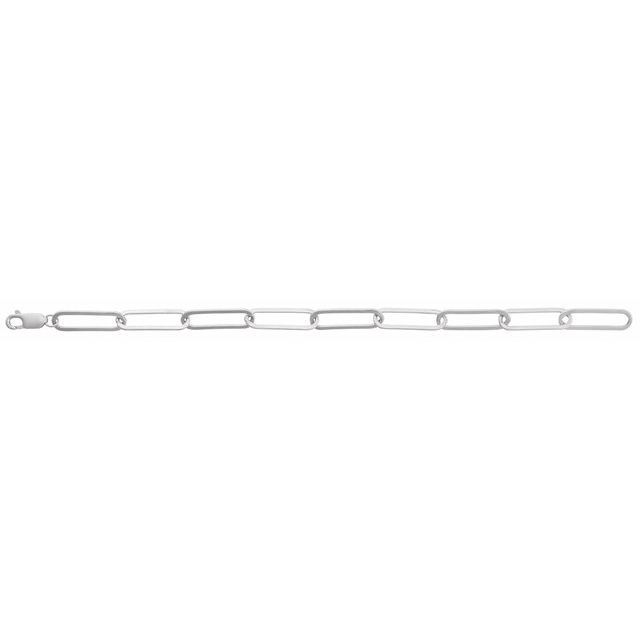 Sterling Silver 6.2 mm Paperclip-Style 7 Chain