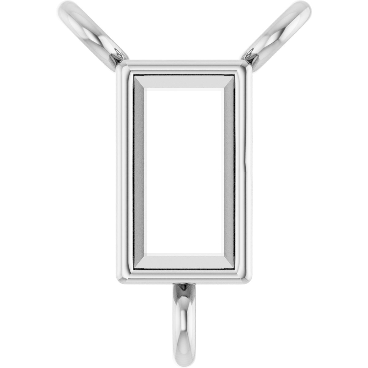 Bezel-Set Solitaire Necklace Center