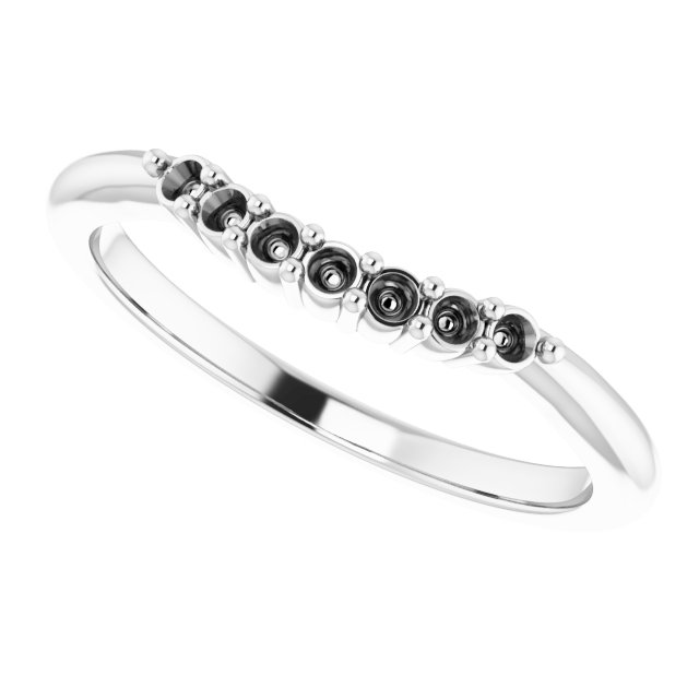 Band Mounting for 6 mm Square Ring view 5