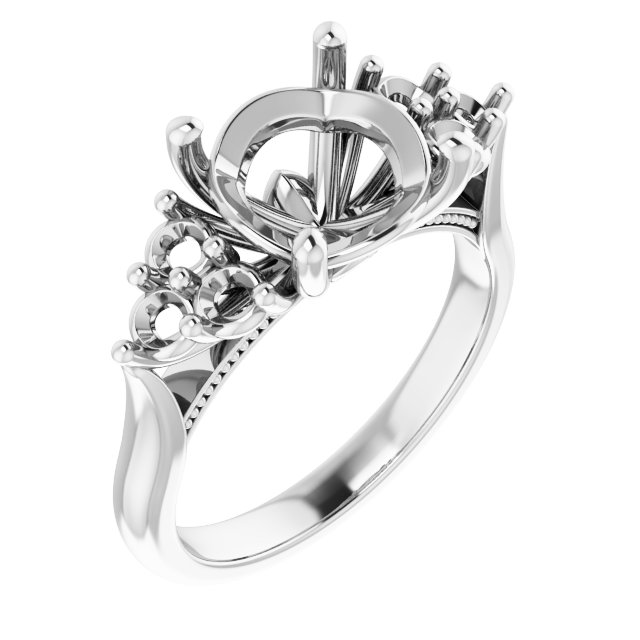 Accented Engagement Ring