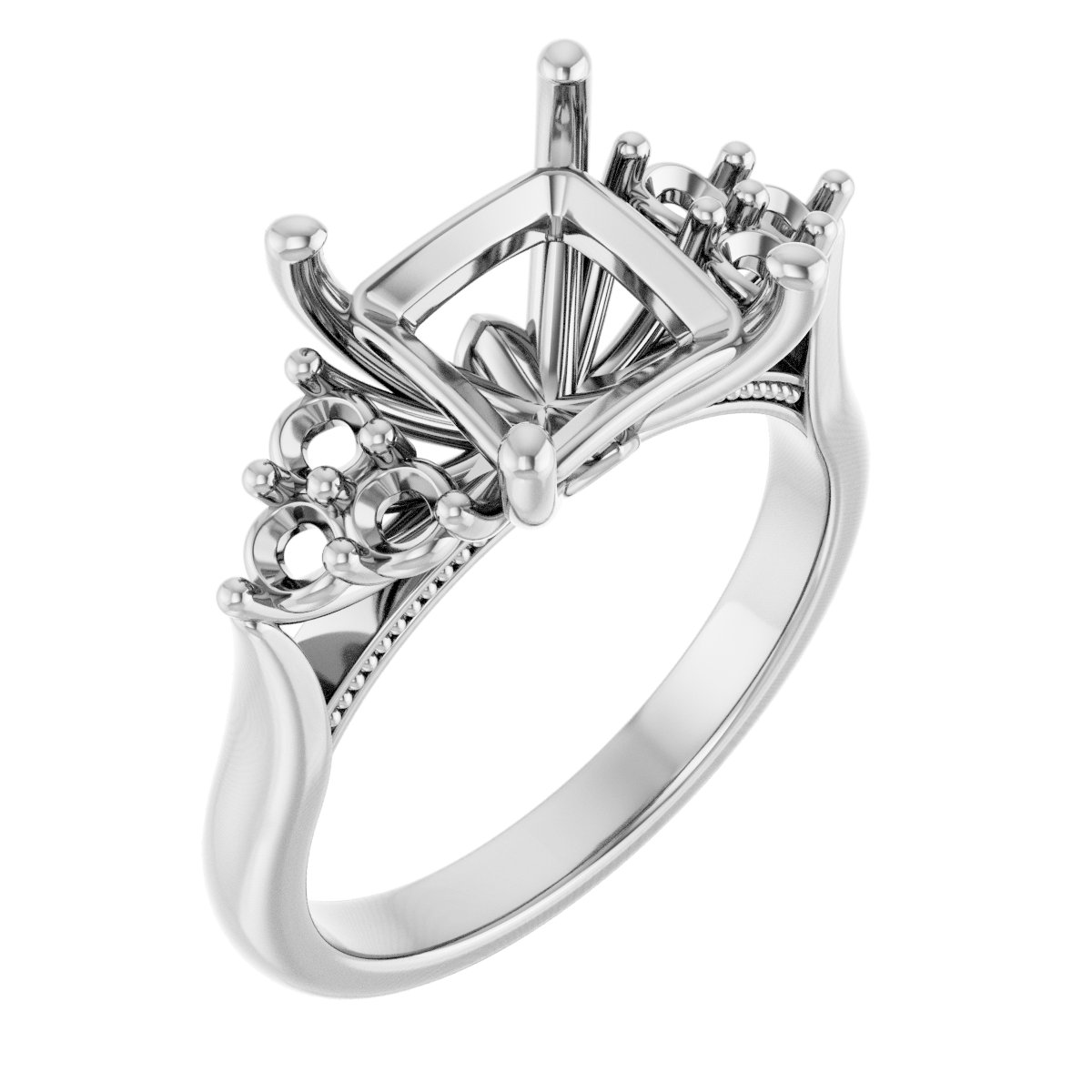 Accented Engagement Ring