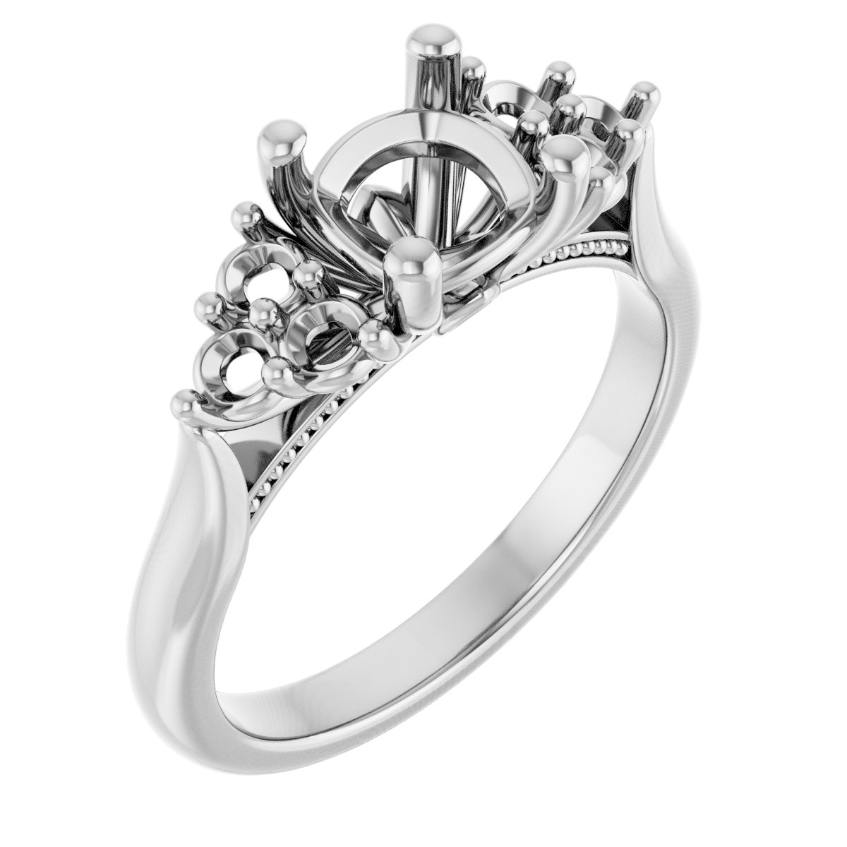 Accented Engagement Ring