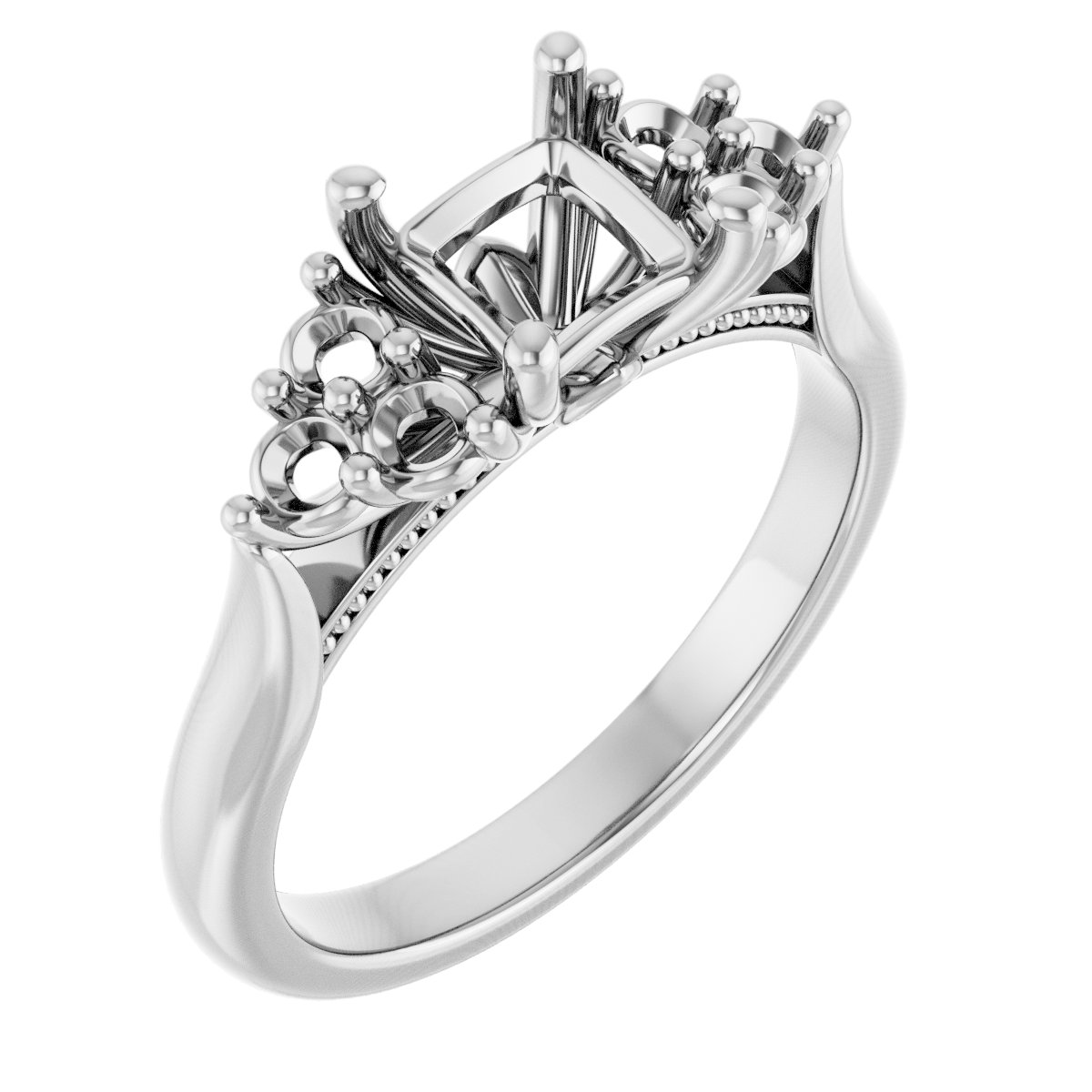 Accented Engagement Ring