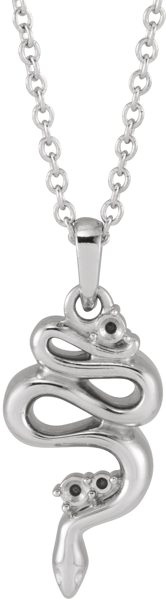 Accented Serpent Necklace or Pendant