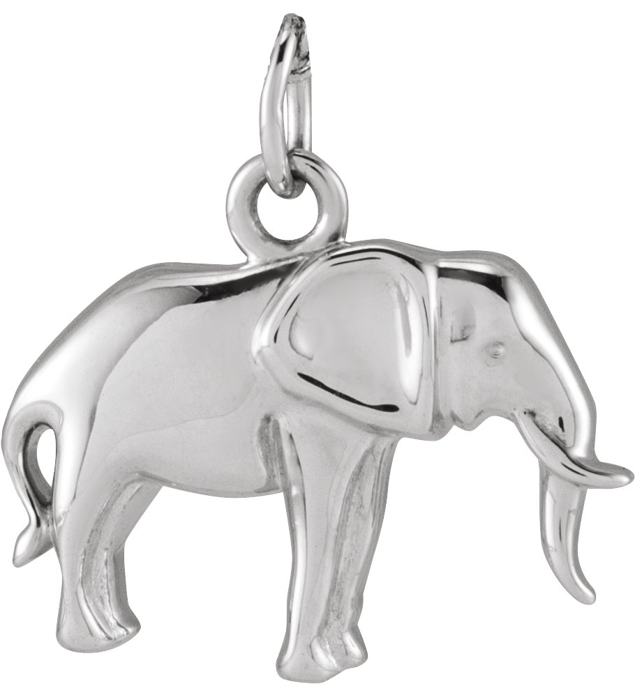 Sterling Silver Elephant Pendant