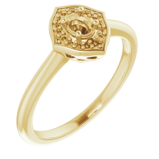 Vintage-Inspired Halo-Style Ring